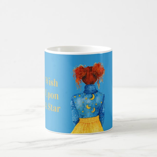 Starry Skies Moons Redhead Coffee Mug (Center)