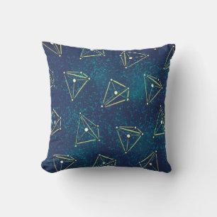 Starry Sky Chemistry Art – Molecule Constellations Cushion