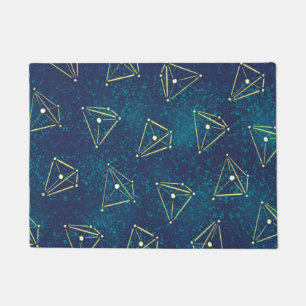 Starry Sky Chemistry Art – Molecule Constellations Doormat