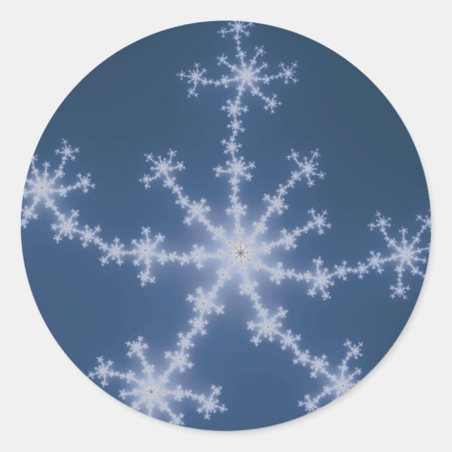 Starry Sky - Fractal Classic Round Sticker (Front)