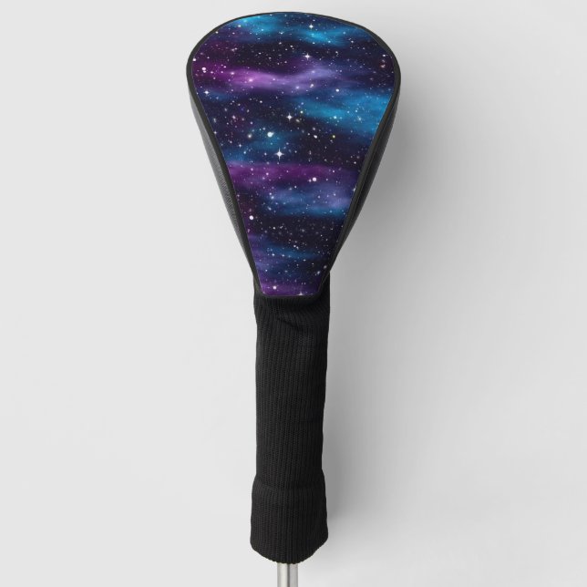 Starry Sky Galaxy Golf Head Cover (Front)