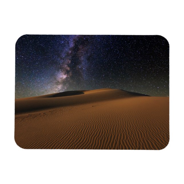 Starry Sky over the Sand Dunes Gobi Desert Magnet (Horizontal)