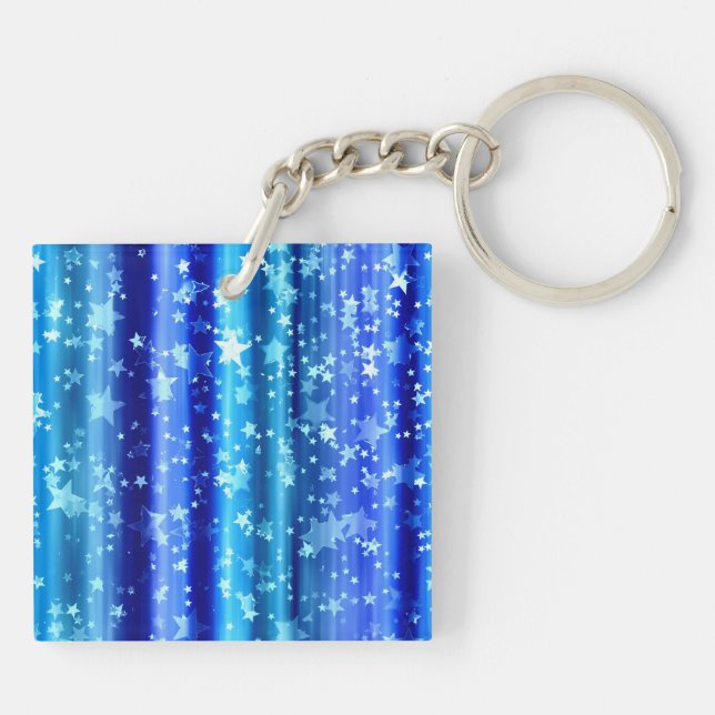 Starry Sky, twinkle and shine Key Ring (Back)