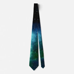 Starry space galaxy tie