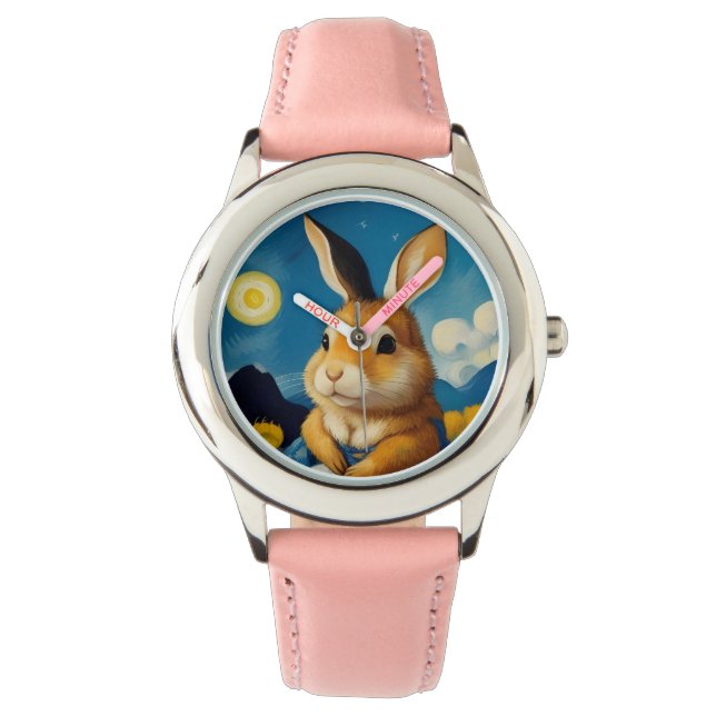 Starry Spring Bunny Watch   (Front)
