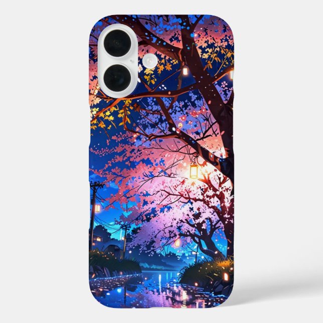 Starry Spring Night – Magical Anime Spring Case-Mate iPhone Case (Back)