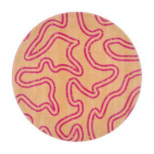 Starry Squiggly Lines Cutting Board