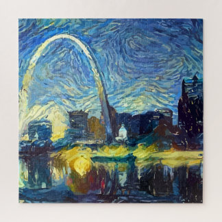 Starry St. Louis Night Jigsaw Puzzle