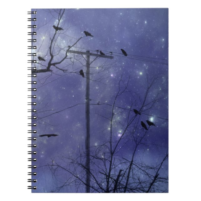 Starry Starry Night Crows Notebook (Front)