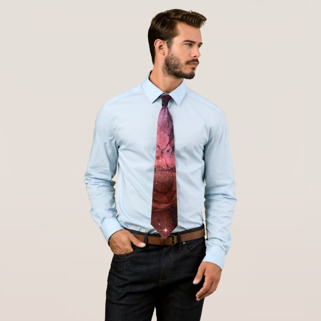 Starry Stars Space Galaxy Pattern Outer Space Tie (In Situ)