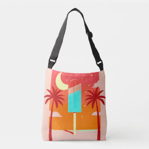 Starry Summer Palm Ice Oasis Crossbody Bag