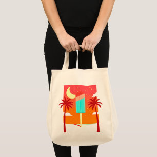 Starry Summer Palm Ice Oasis Tote Bag