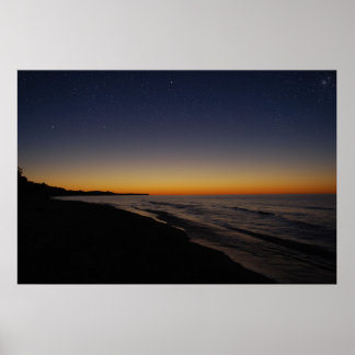 Starry Sunset Poster