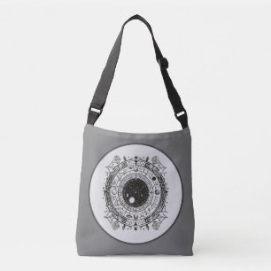 Starry Visions: Elegant Zodiac and Celestial  Crossbody Bag