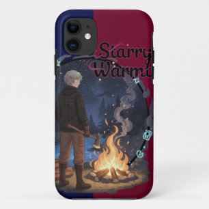 Starry Warmth - Lumberjack Anime Boy by Campfire Case-Mate iPhone Case