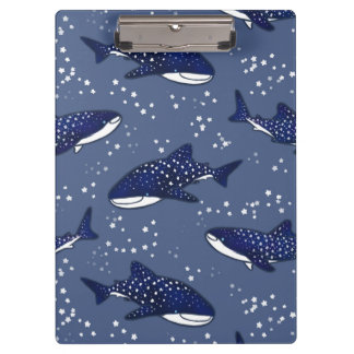 Starry Whale Shark (Dark) Clipboard