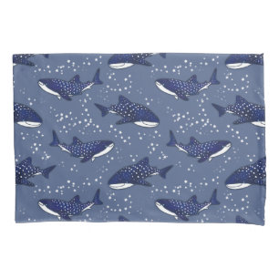 Starry Whale Shark (Dark) Pillowcase