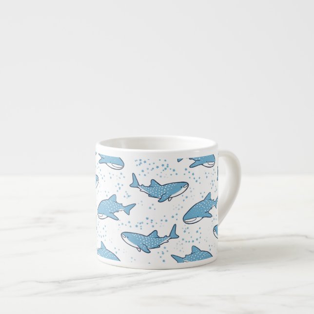 Starry Whale Shark (Light) Espresso Cup (Front Right)