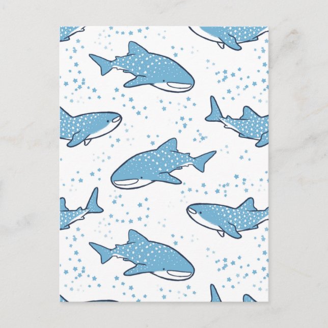 Starry Whale Shark (Light) Postcard (Front)