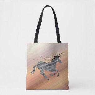 Starry Whimsical Unicorn Tote Bag
