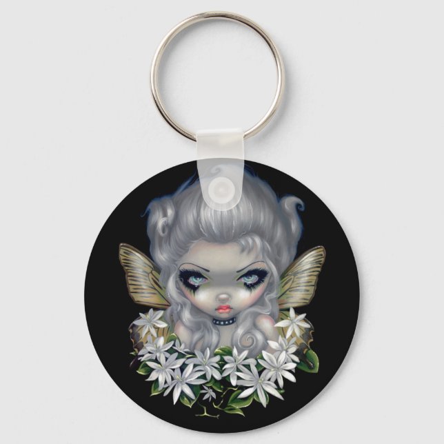 "Starry Wild Jasmine Fairy" Keychain (Front)