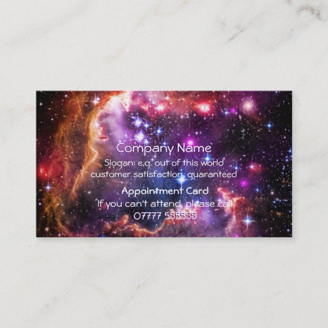 Starry Wingtip of Jewels Business Card (Front)