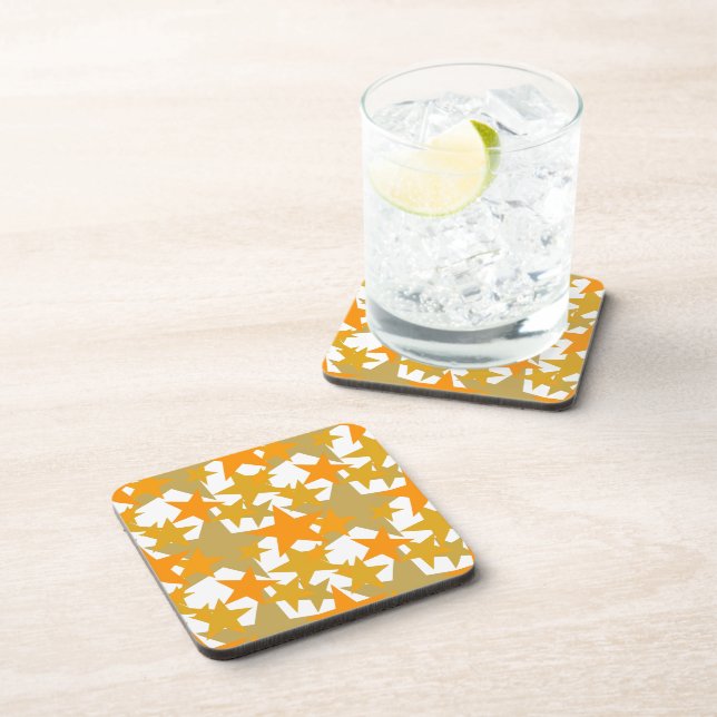 Stars 3 Orange Coaster (Right Side)