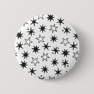 Stars 6 Cm Round Badge