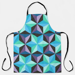 Stars Abstract Geometric Patchwork Apron