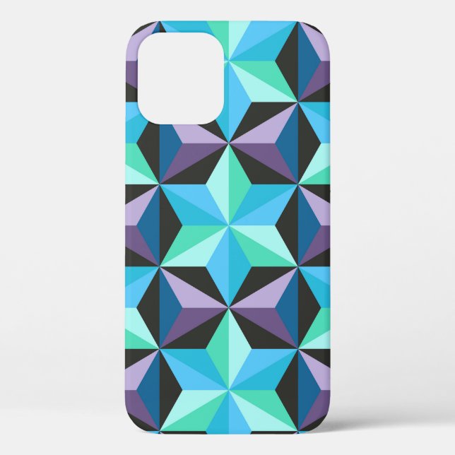 Stars Abstract Geometric Patchwork Case-Mate iPhone Case (Back)