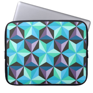 Stars Abstract Geometric Patchwork Laptop Sleeve