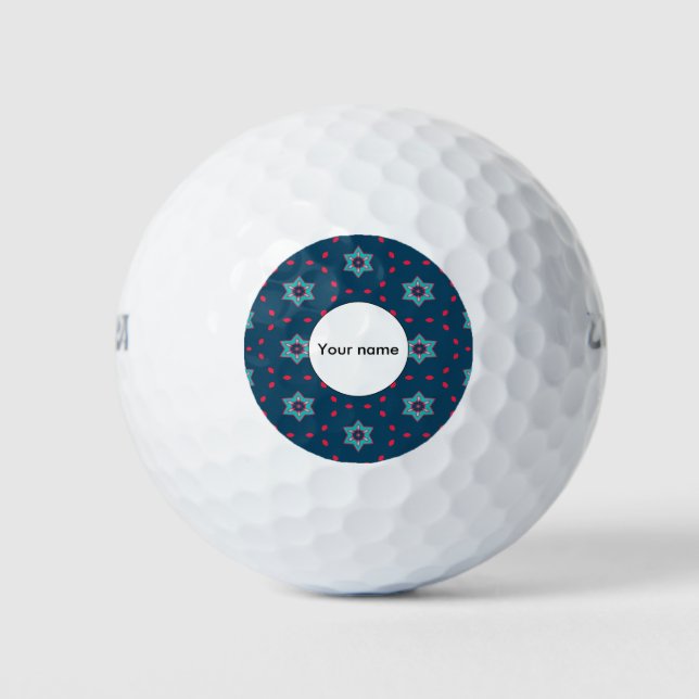 Stars abstract pattern golf balls (Front)