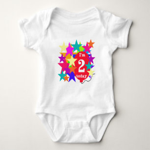 Stars and Balloon 2nd Birthday T-shirts and Gifts