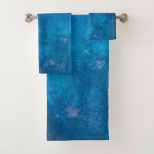 Stars and Blue Night Sky Artwork Towel Set