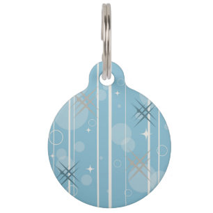 Stars and circles shapes pet tag