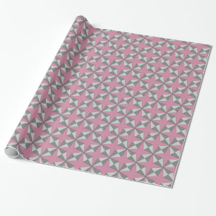 Stars and Diamonds any Colour Geomtric Pattern Wrapping Paper
