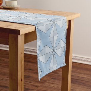 Stars and Diamonds Blue Short Table Runner