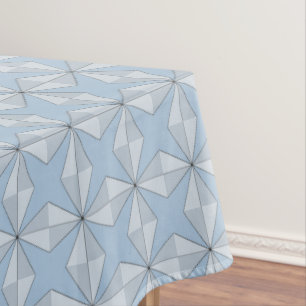 Stars and Diamonds Blue Tablecloth