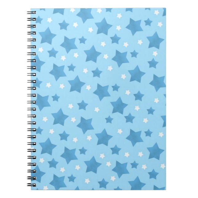 Stars and Dots Spiral Notebook (Front)
