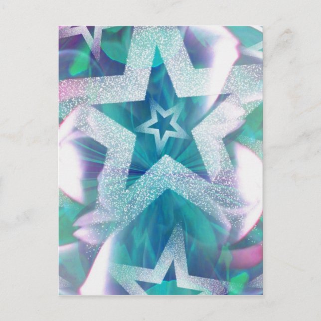 Stars and glitter! postcard (Front)