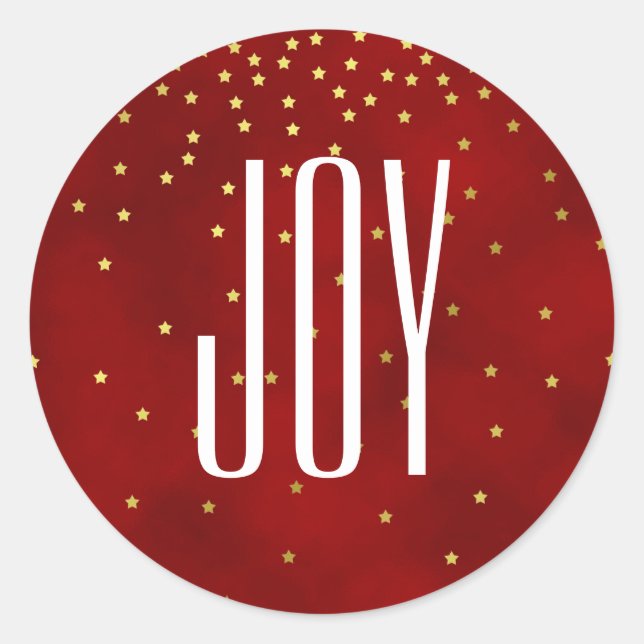 Stars and Joy Christmas Stickers (Front)