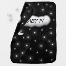 STARS AND MOON Baby Baby Blanket
