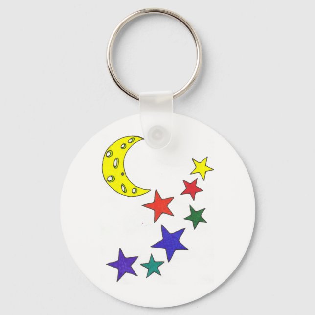 Stars And Moon Key Ring (Front)