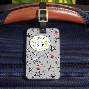 Stars and Moon  Luggage Tag