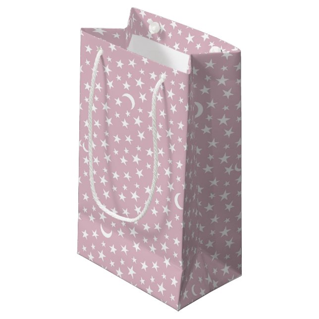 Stars and Moon Small Gift Bag (Front Angled)