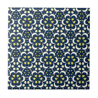 Stars and moon tessellation tile