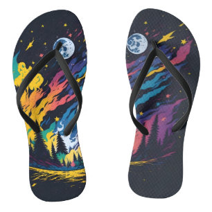 Stars and night sky jandals