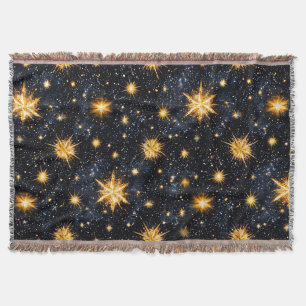 Stars and night sky throw blanket