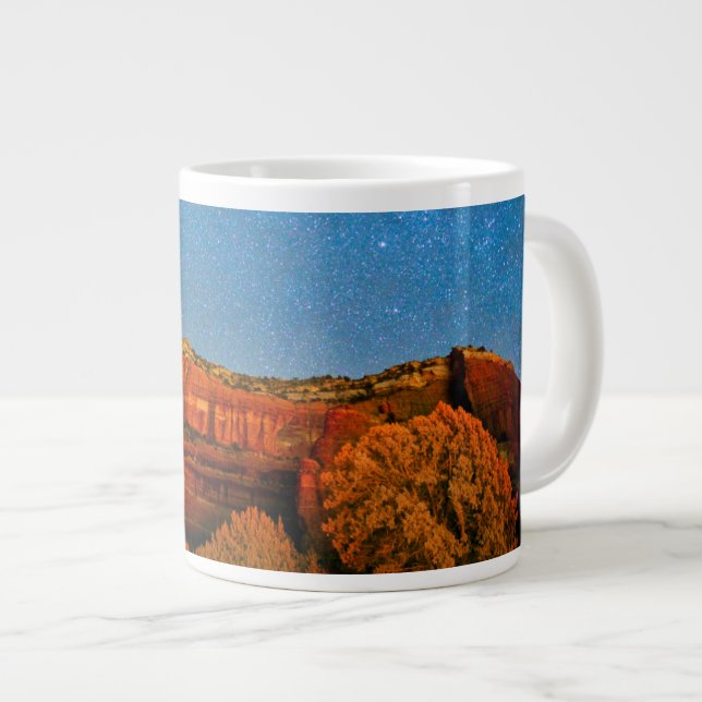Stars and Red Rock Large Coffee Mug (Front Right)