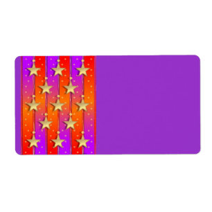 Stars and Ribbons Labels